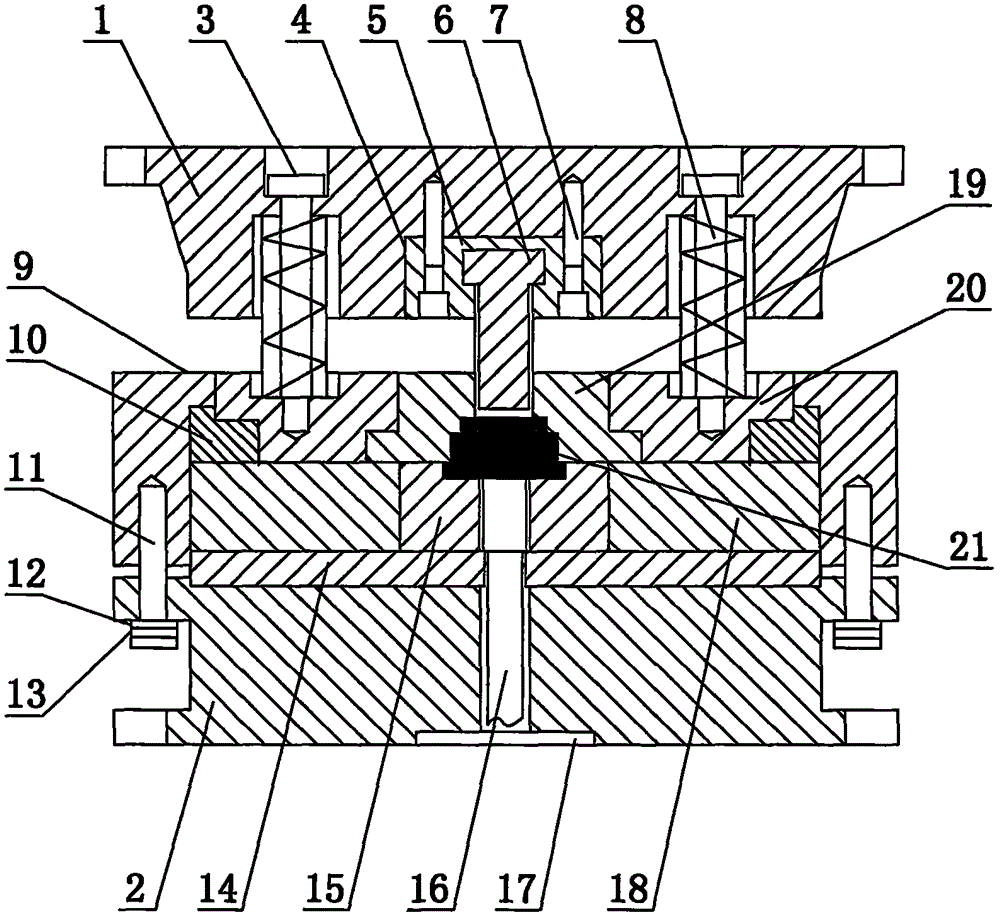 Clutch forging and pressing mold and use method thereof