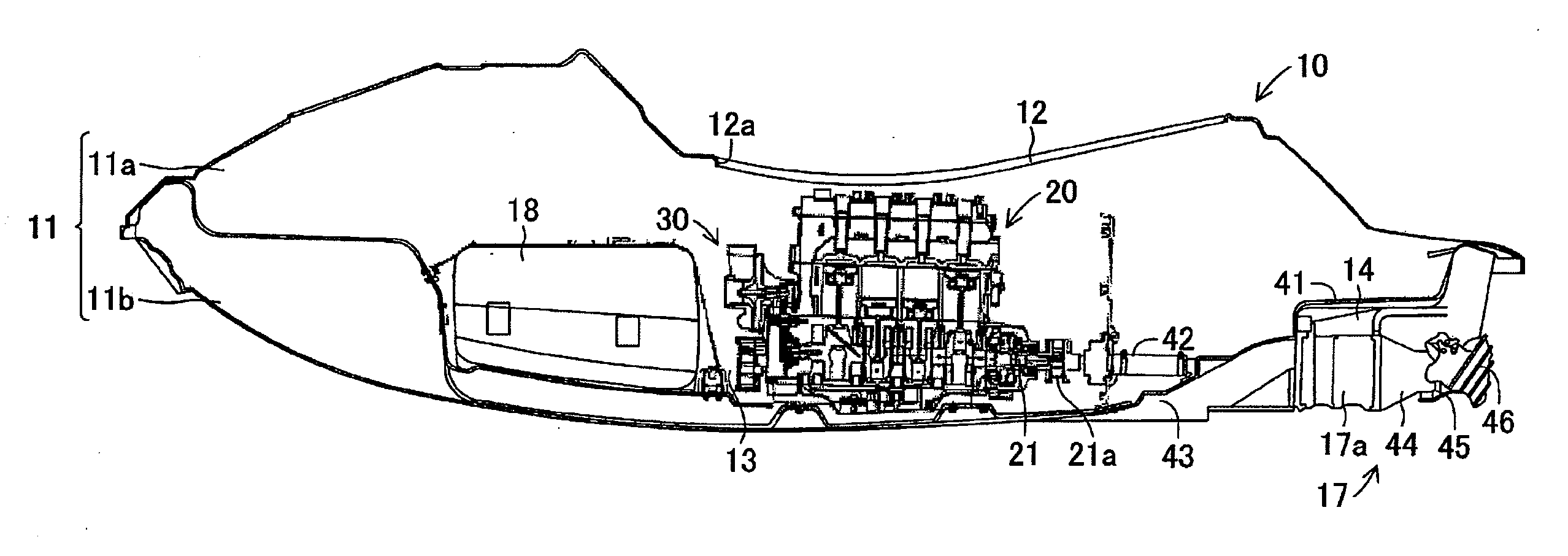 Installation structure for compressor