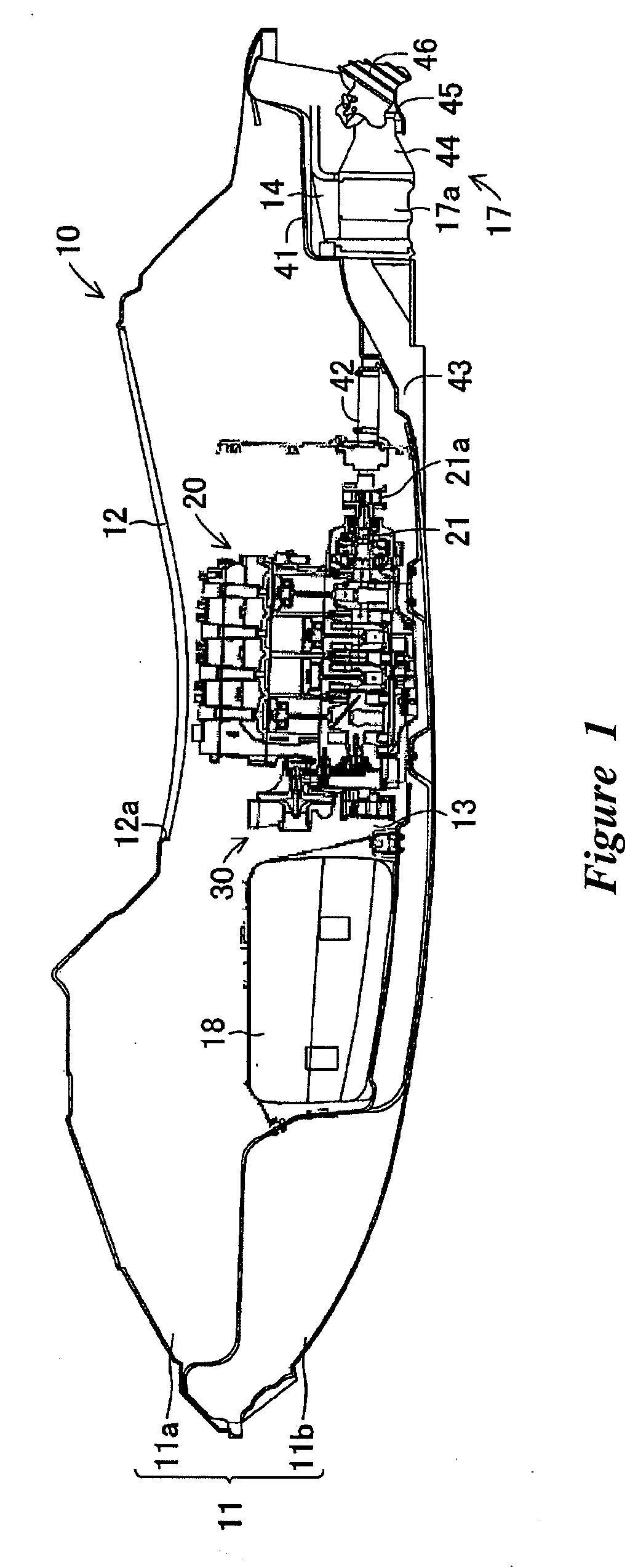 Installation structure for compressor