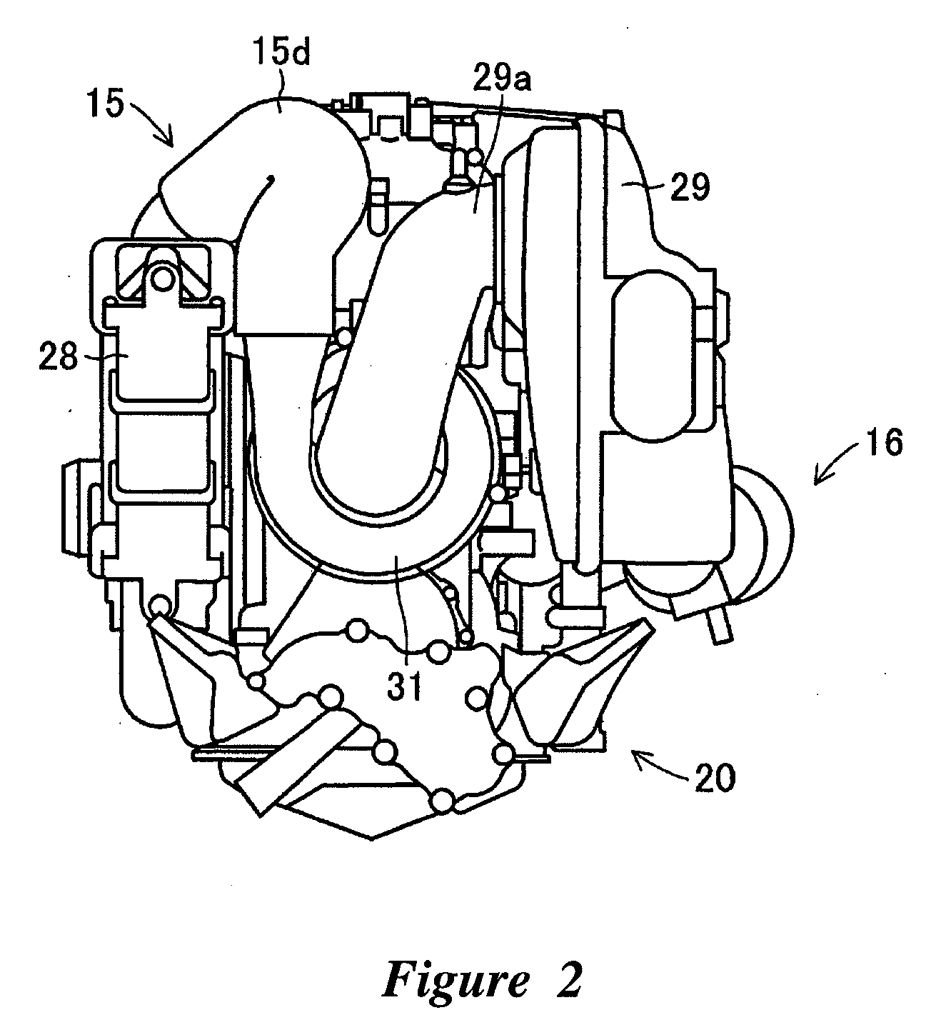 Installation structure for compressor