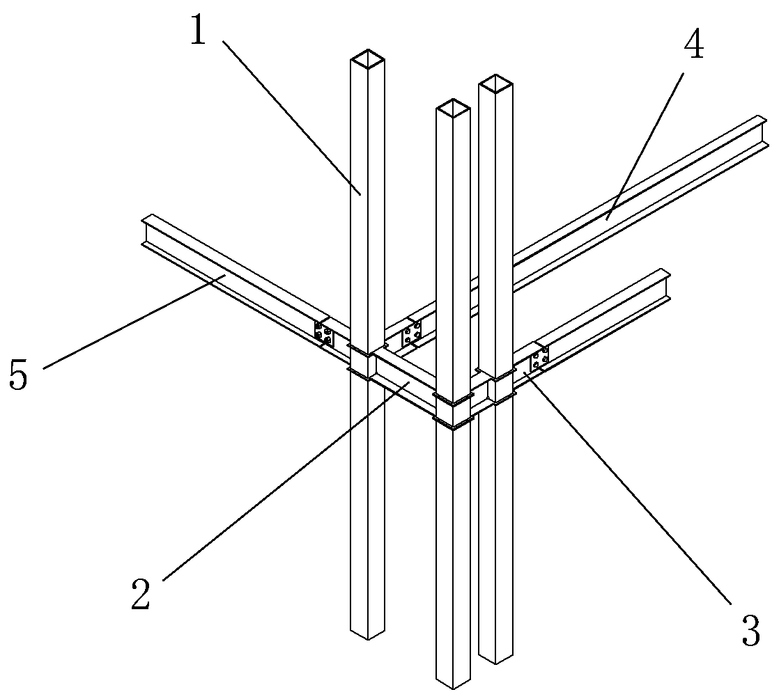 A double-pipe composite column with energy-dissipating and shock-absorbing functions and its construction method