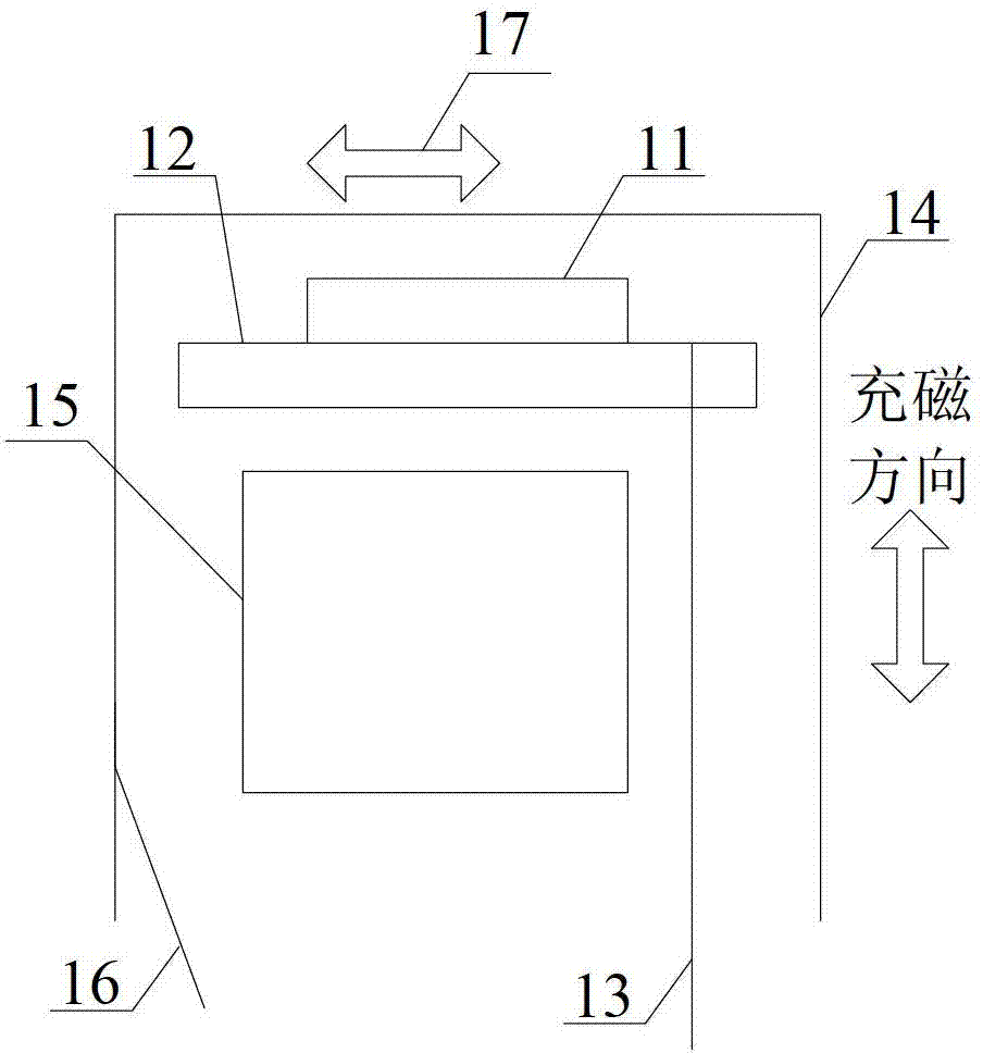 Magnetic-bias currency detecting magnetic head with sensitive direction parallel to detection face