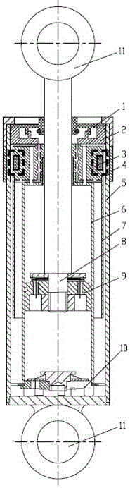 A magnetorheological pump variable damping shock absorber