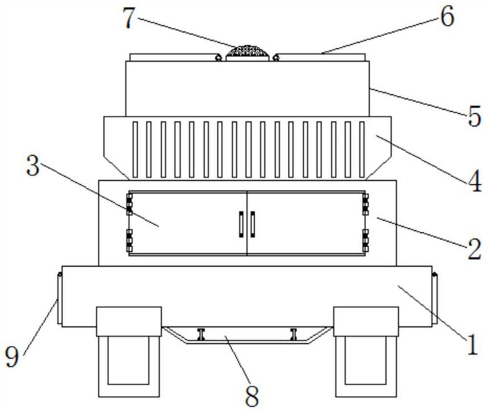 Mechanical and automatic granular material discharging equipment