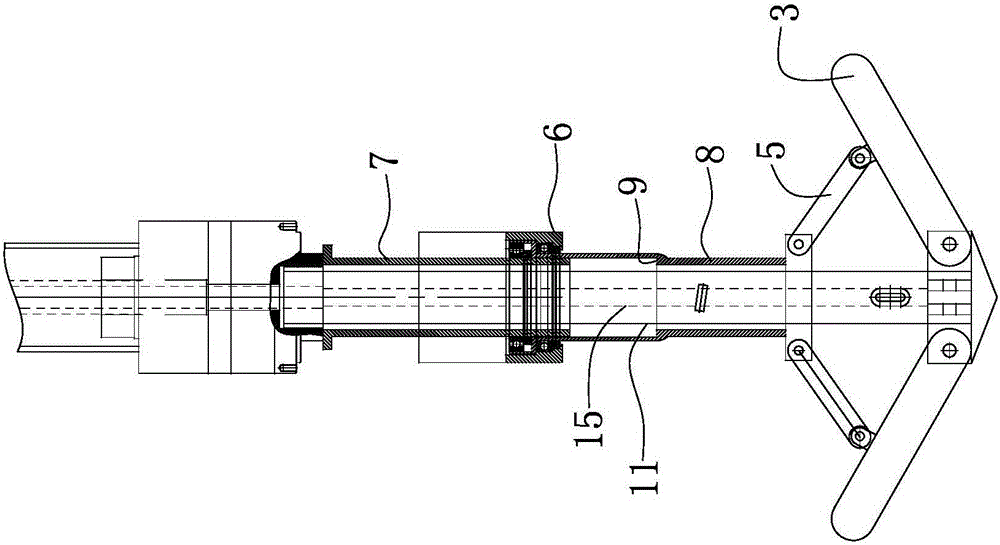 Variable-diameter drilling bit mechanism for drill stem