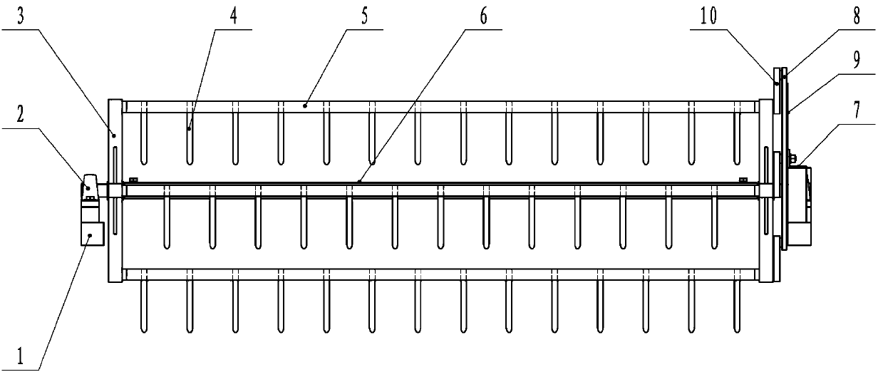 Residual film collecting mechanism with film poking teeth doing cycloid motion