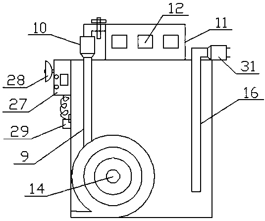 Irrigating device used for garden engineering