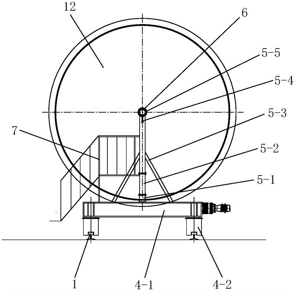 Assembly device for pressure steel pipes