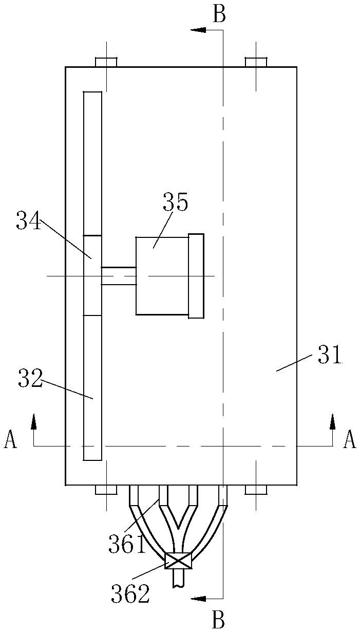 Processing chip treatment system for numerical controlled milling machine for brittle metal material cutting process