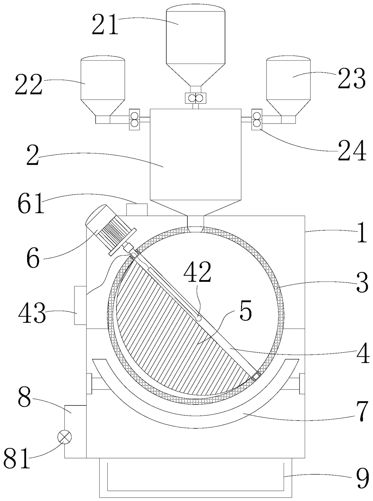 A sol device with controllable viscosity of glue