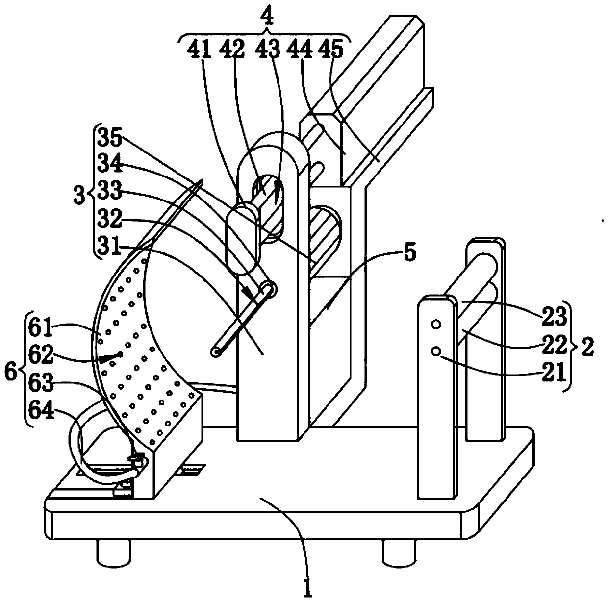 A corrugated paper pneumatic receiving device