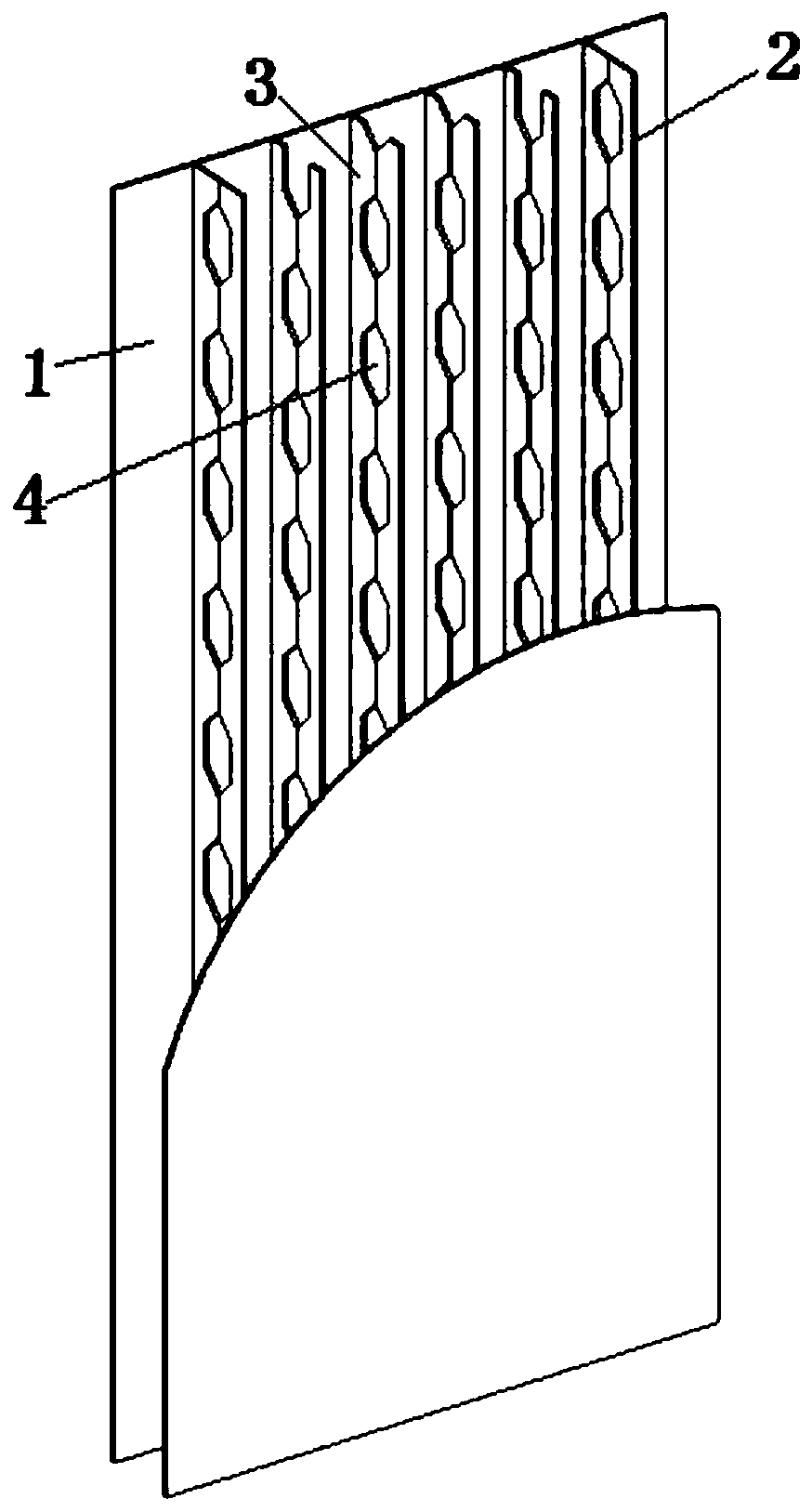 Steel plate combined shear wall with honeycomb partition plates arranged in staggered manner, outer frame and preparation method