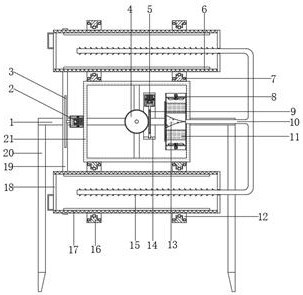 Soybean cooling device for soybean paste production