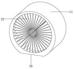 Soybean cooling device for soybean paste production