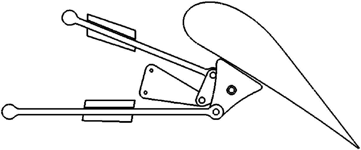 Aircraft flaperon movement mechanism