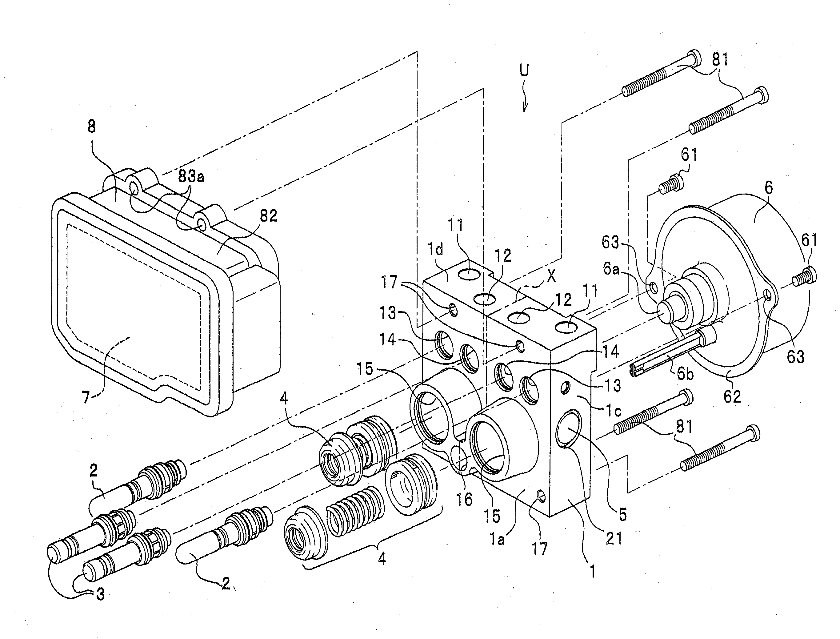 Vehicle brake hydraulic pressure control unit