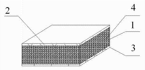 Wood fiber reinforced flame retardant foam composite plate and manufacturing method thereof