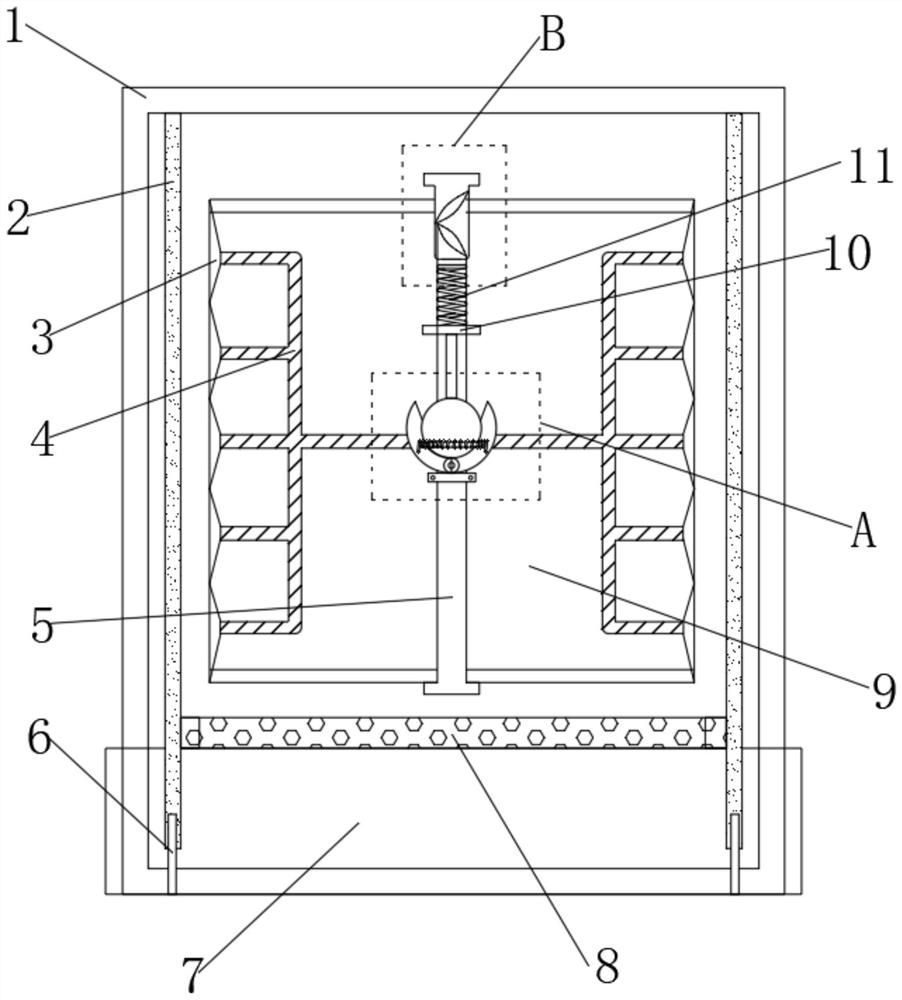 Plate type smoke outlet with oil stain collecting structure