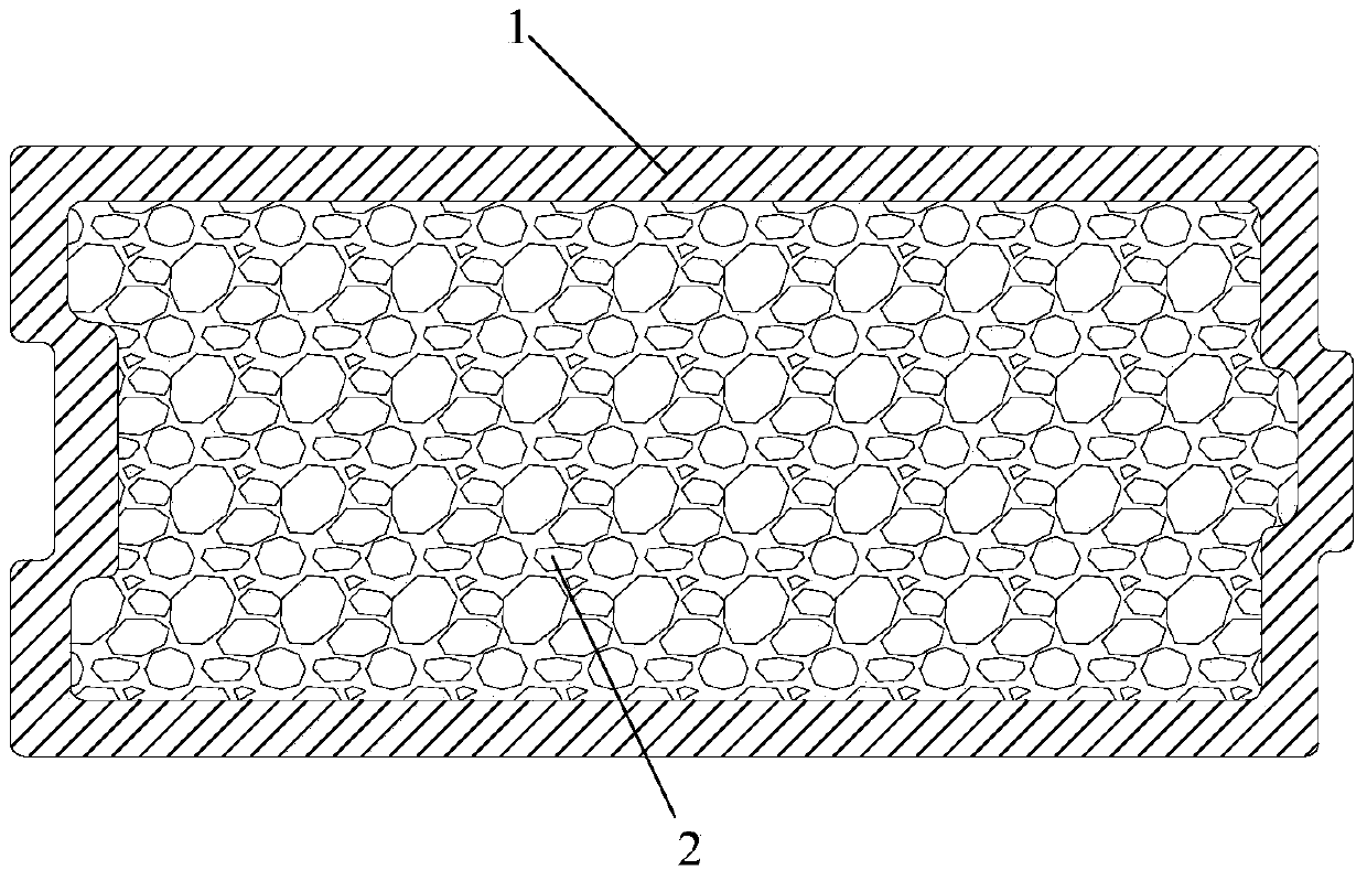 A kind of preparation method of refractory lightweight particle and wood-plastic composite board