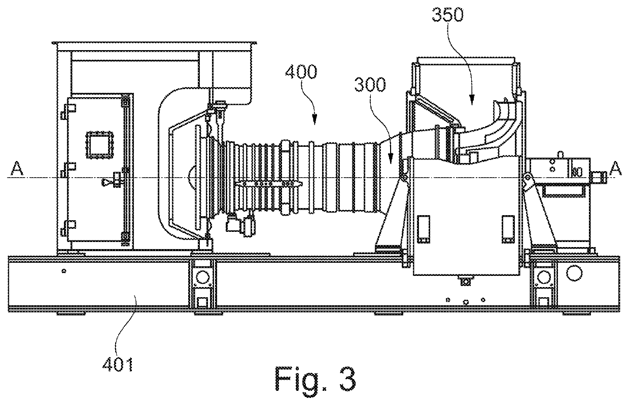 Apparatus for handling a turbomachine part
