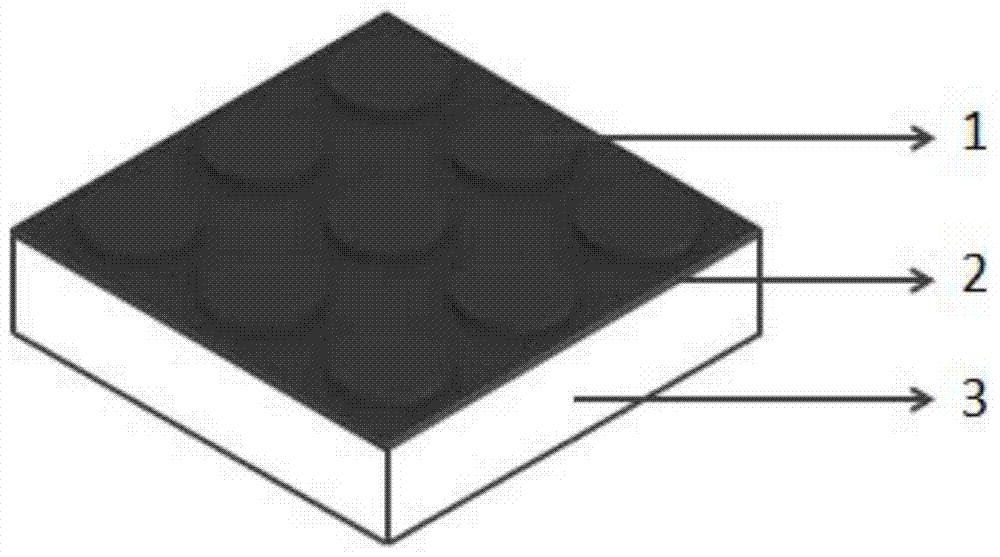 All-metal anti-reflection system based on two-dimensional grating structure