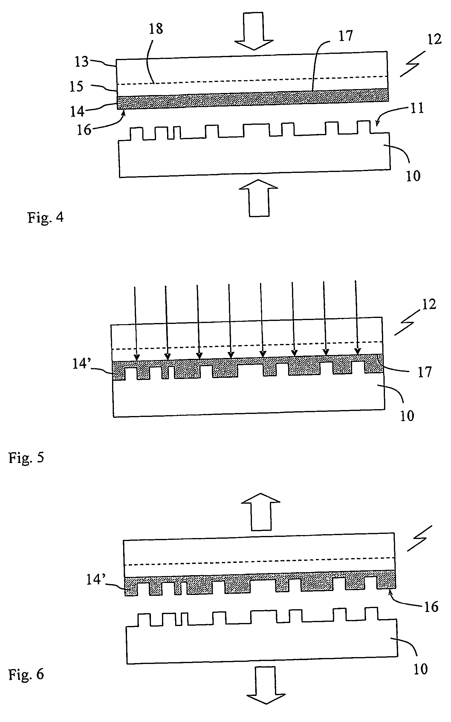 Device and method for large area lithography