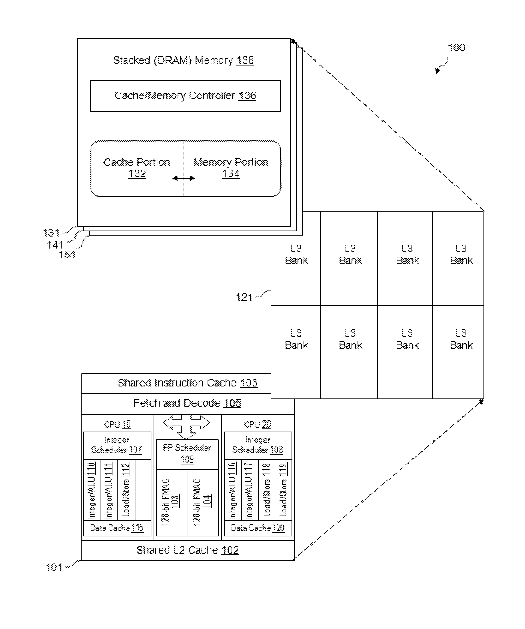 Polymorphic Stacked DRAM Memory Architecture