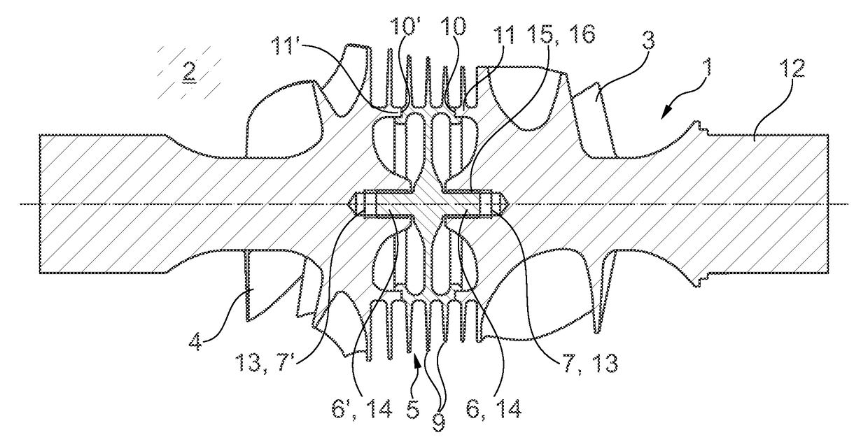 Rotor of a supercharging device