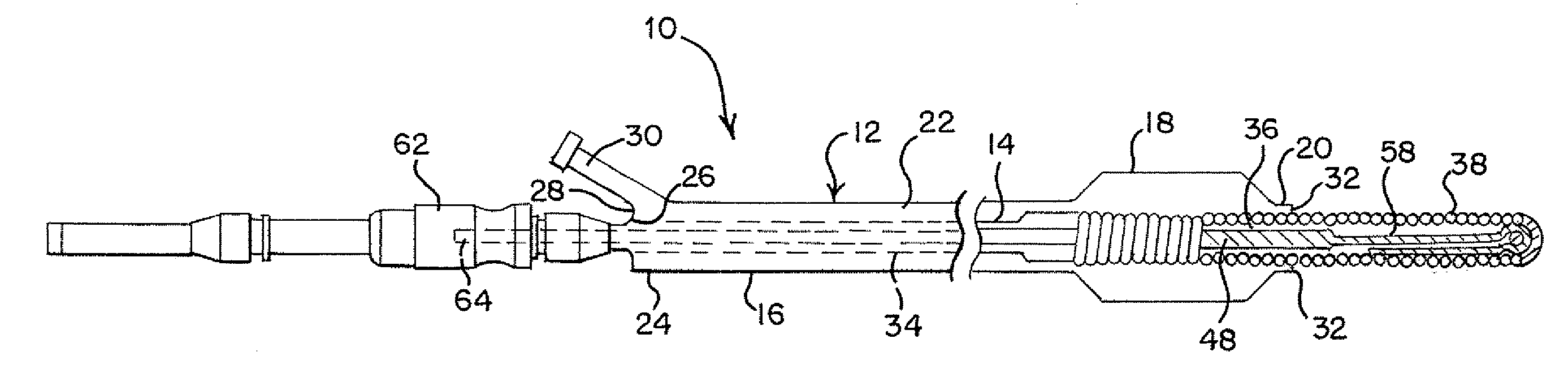 Fixed wire dilatation catheter with an elongateable distal end