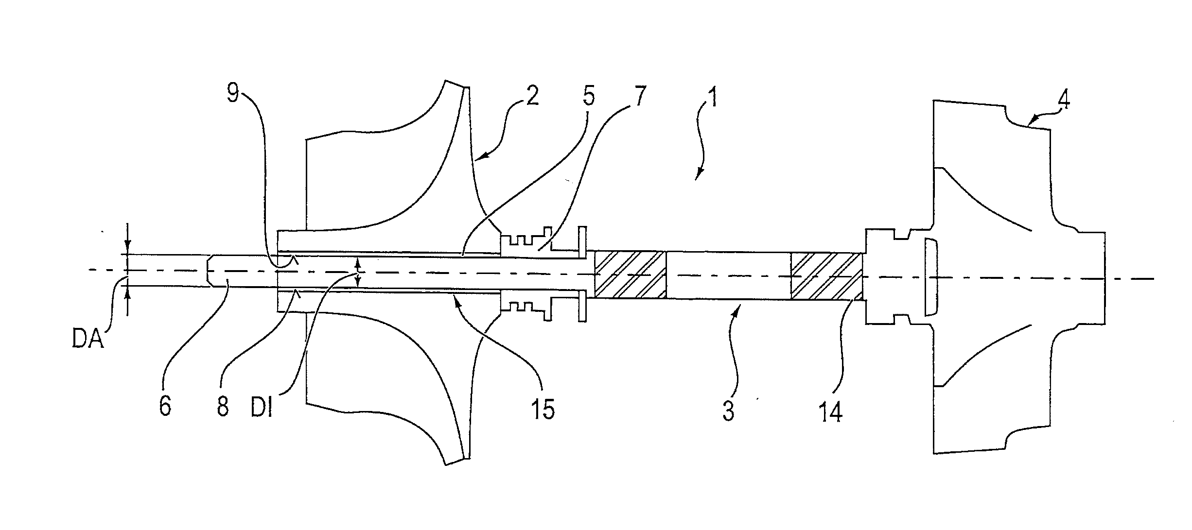 Method for connecting a compressor wheel to a shaft of a supercharging device