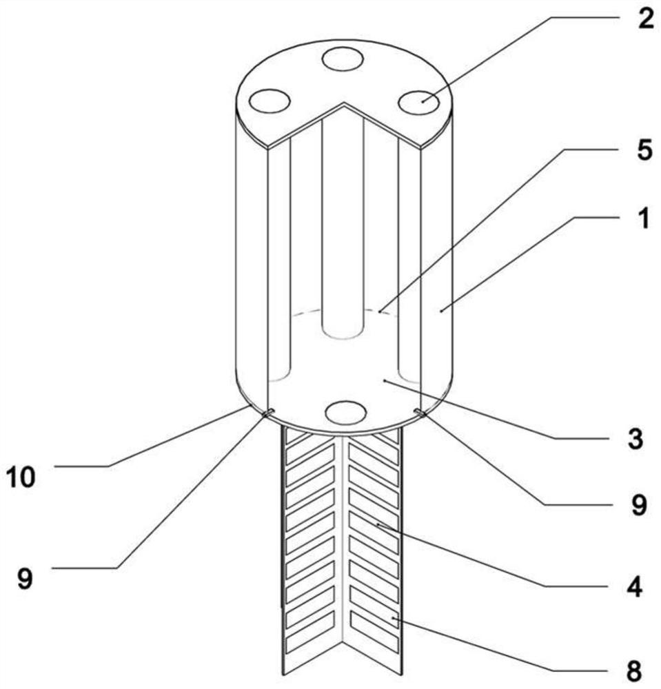 Novel multi-wellhead anti-soil-plug suction anchor and mounting method thereof