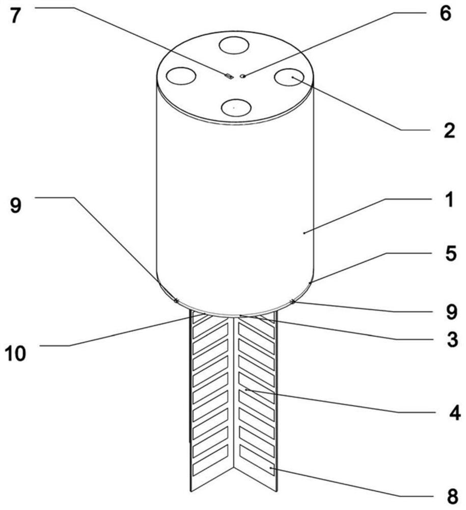 Novel multi-wellhead anti-soil-plug suction anchor and mounting method thereof