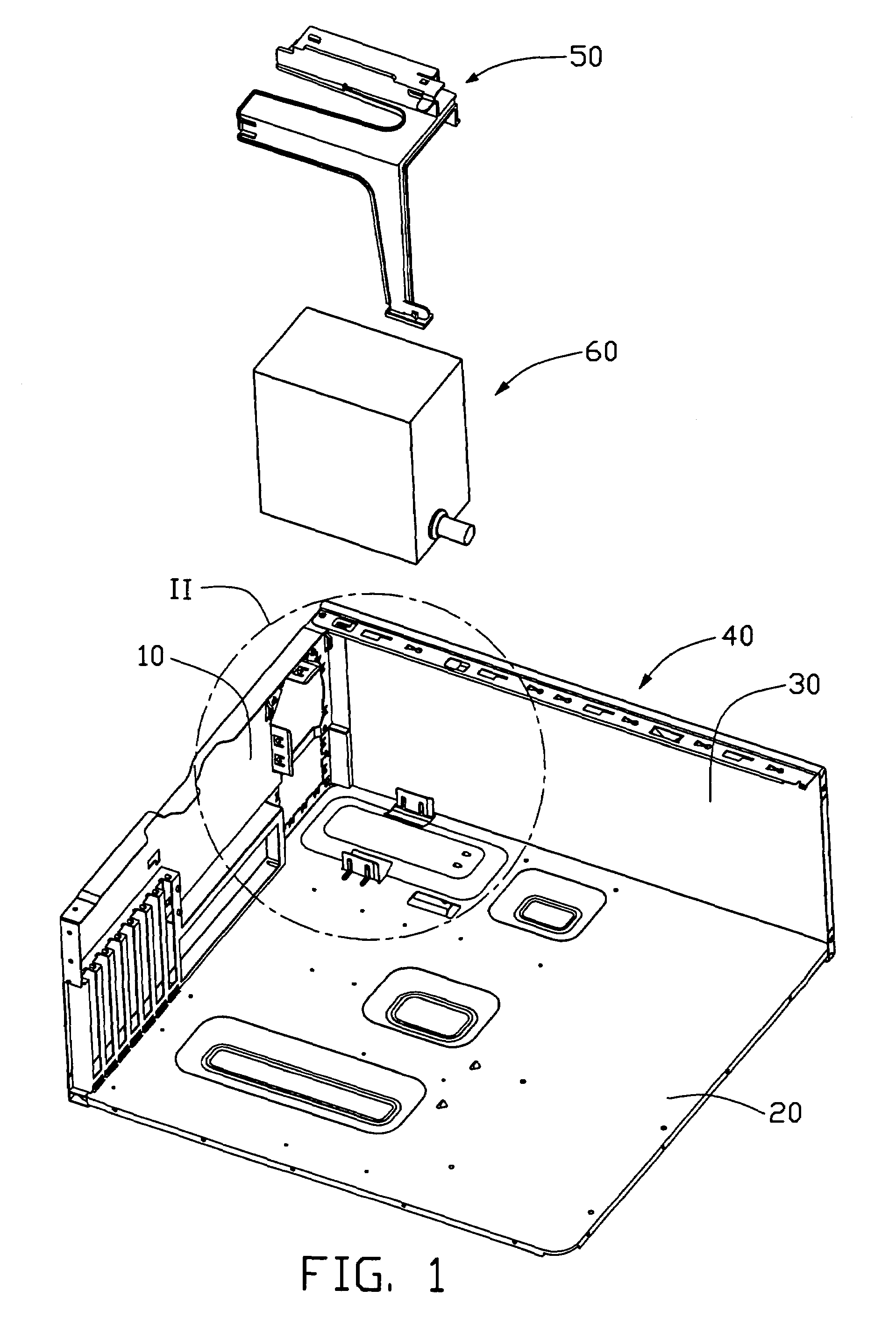 Computer enclosure with power supply bracket
