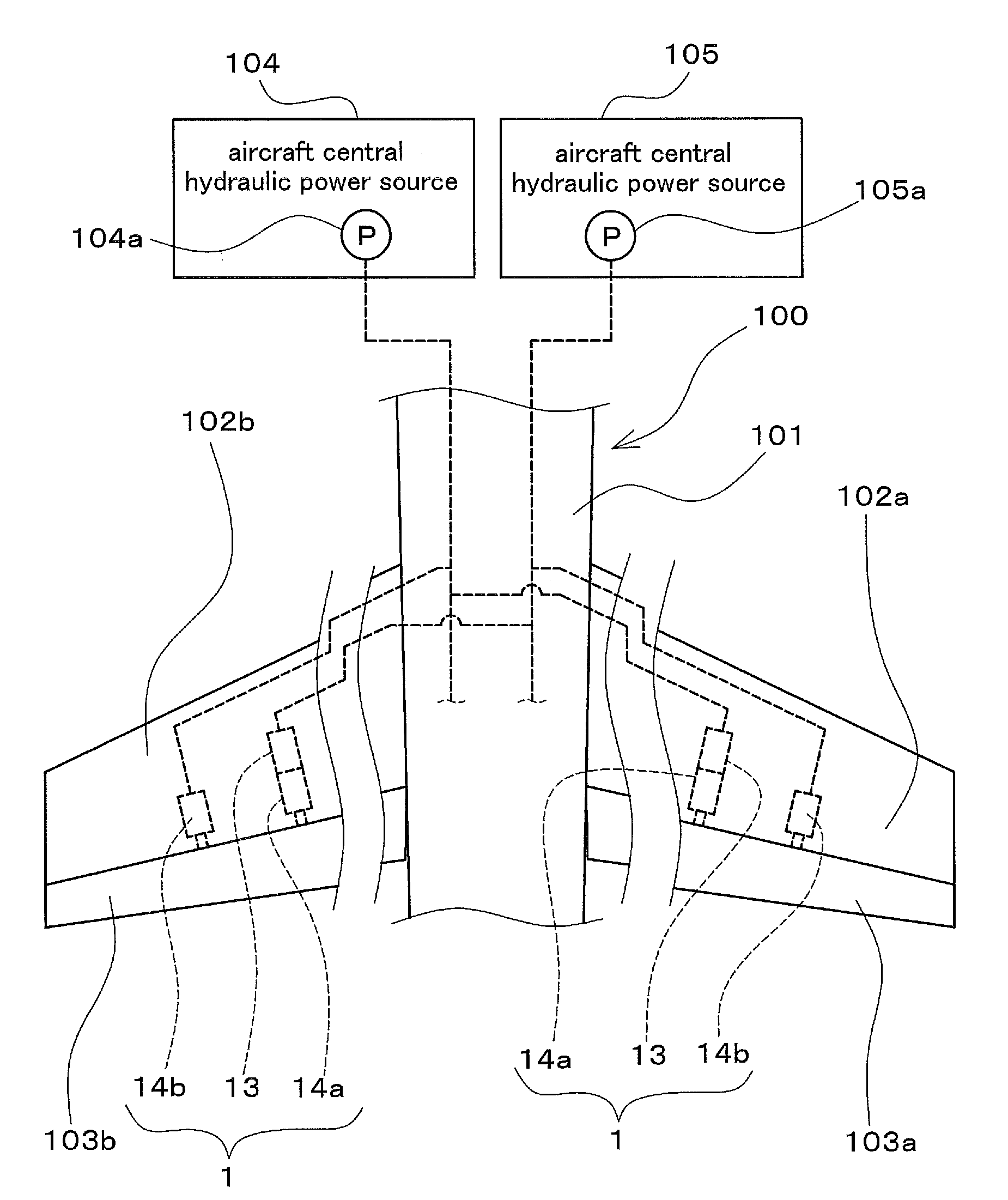 Aircraft actuator hydraulic system