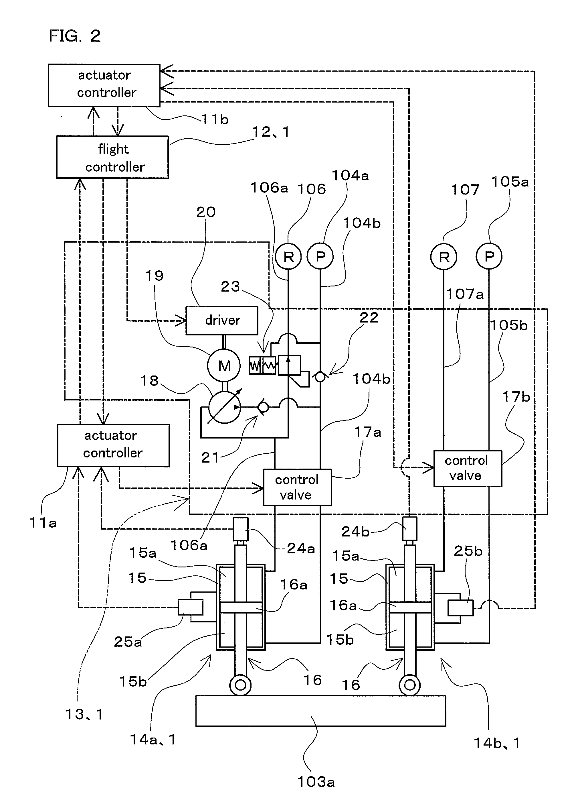 Aircraft actuator hydraulic system