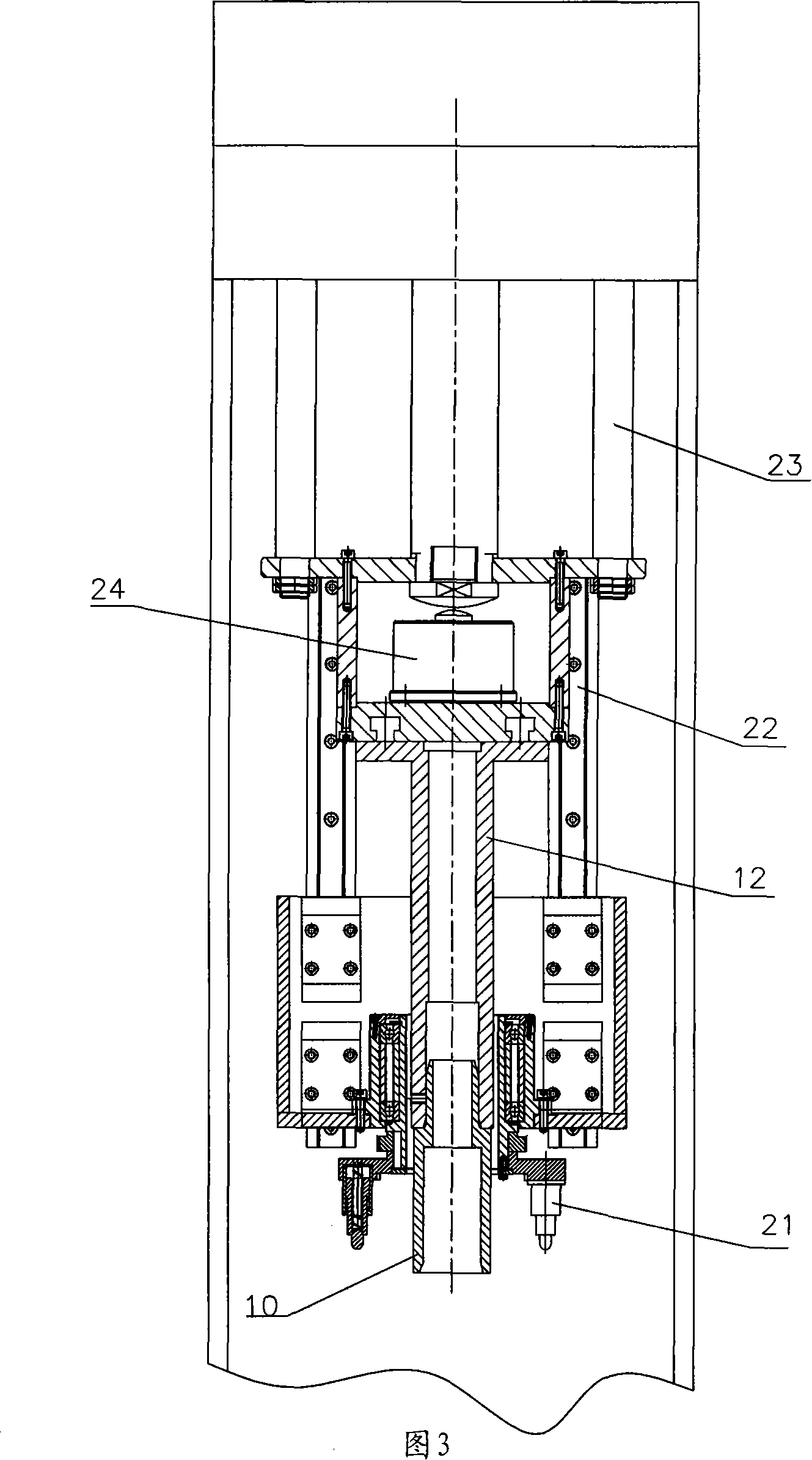 Measuring mechanism for assembling and press-loading vehicle main reducing gear