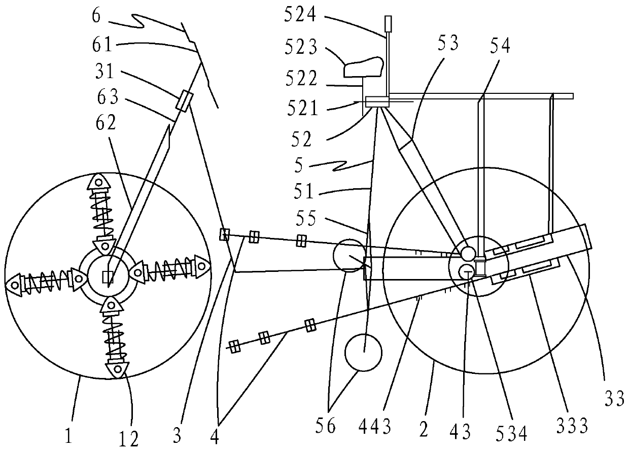 High-grade pressure bicycle with tubeless shock-proof wheels