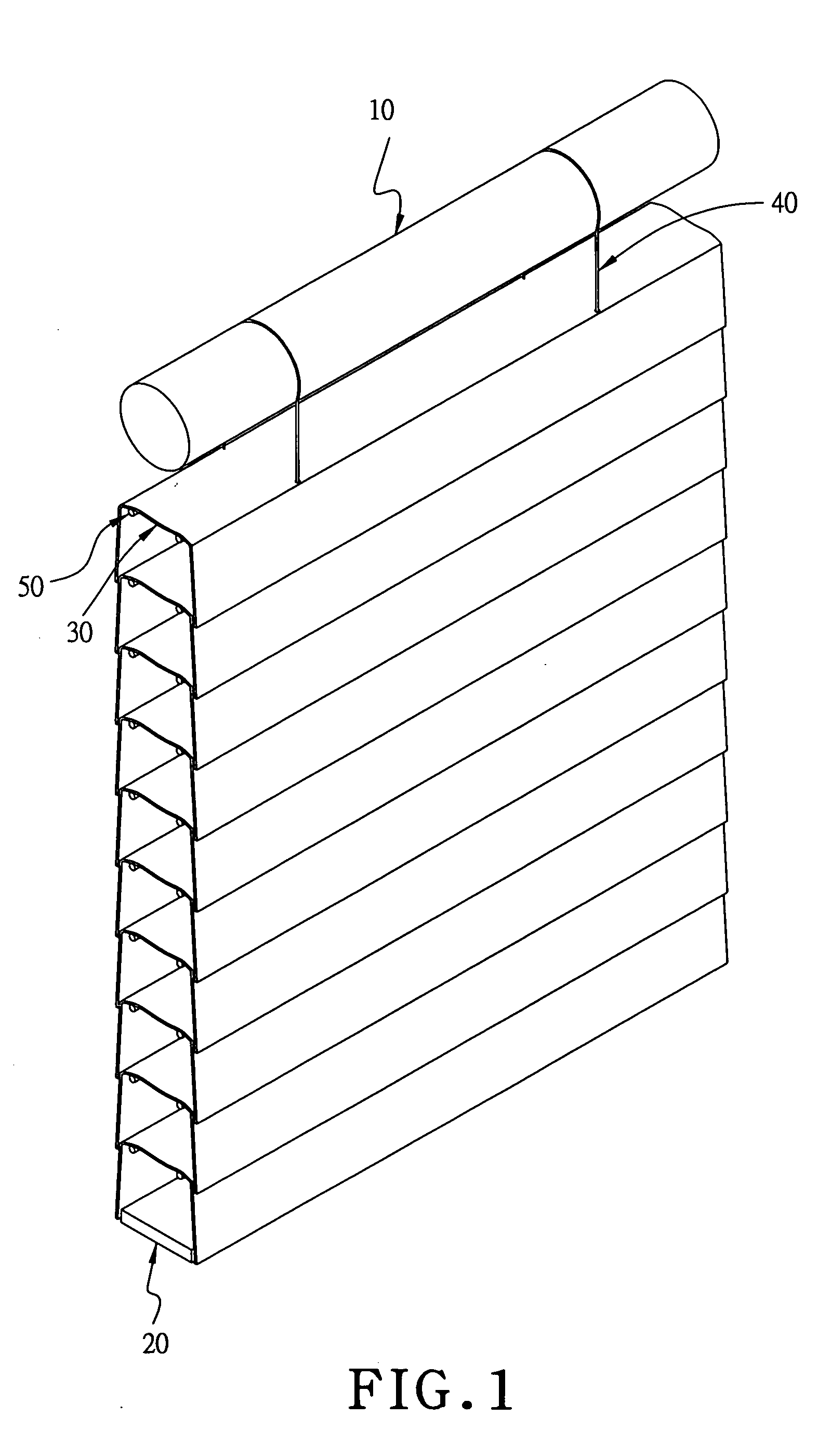 Cloth venetian blind