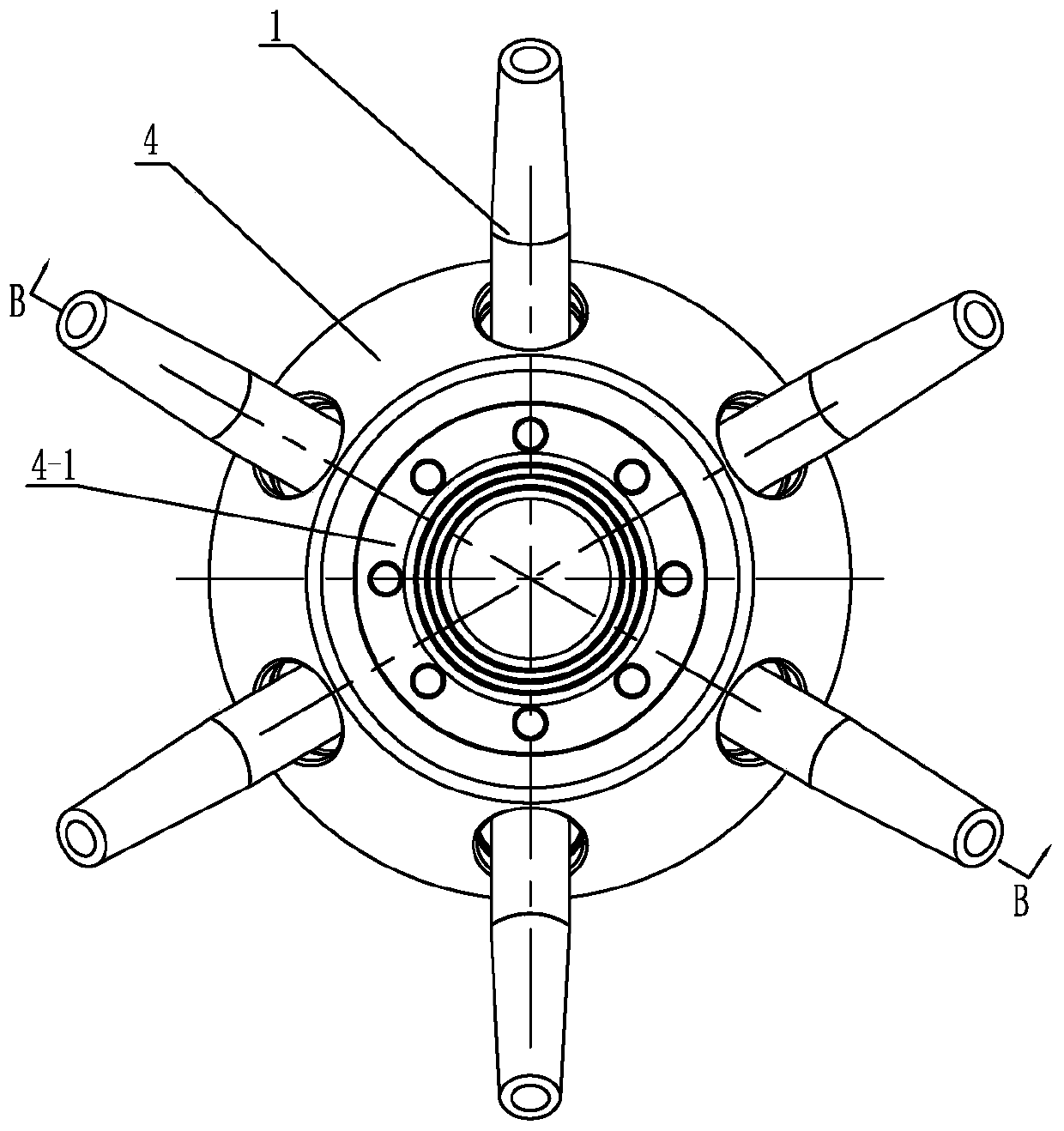 Jet aeration arm and integrated jet aerator containing jet aeration arms