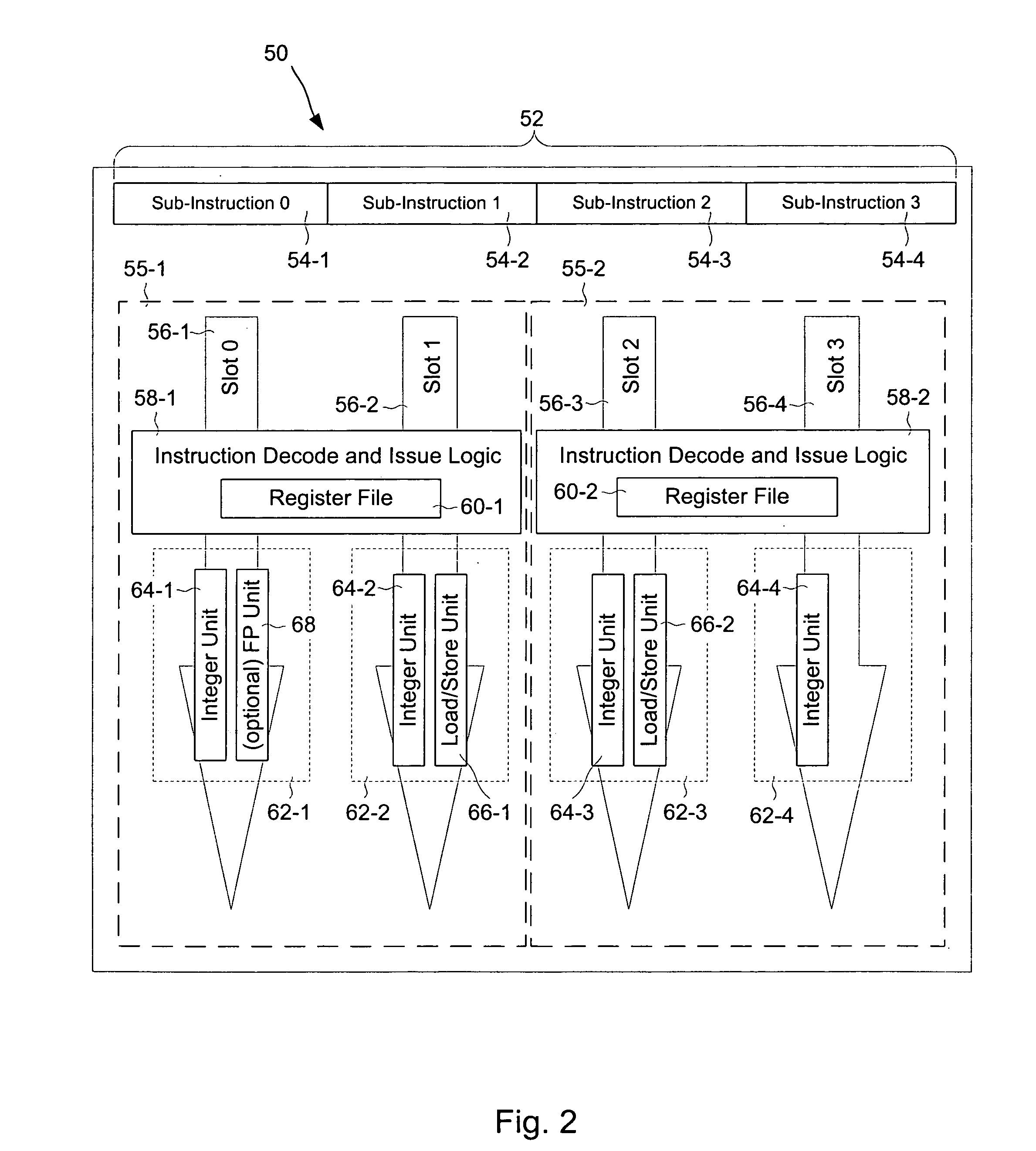 Computer processing architecture having a scalable number of processing paths and pipelines