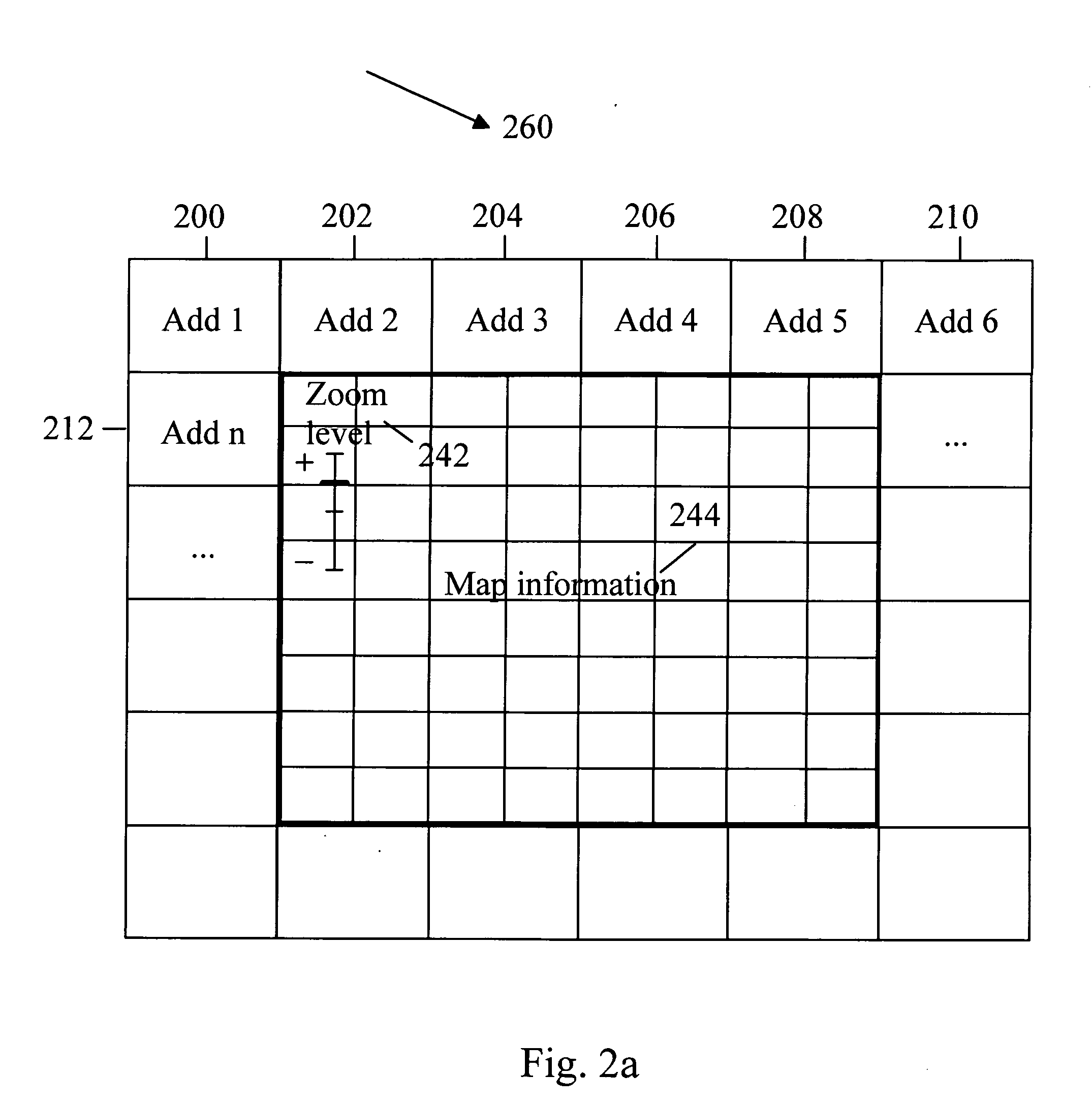 Method, network server and computer program for determining advertisement information relating to map information