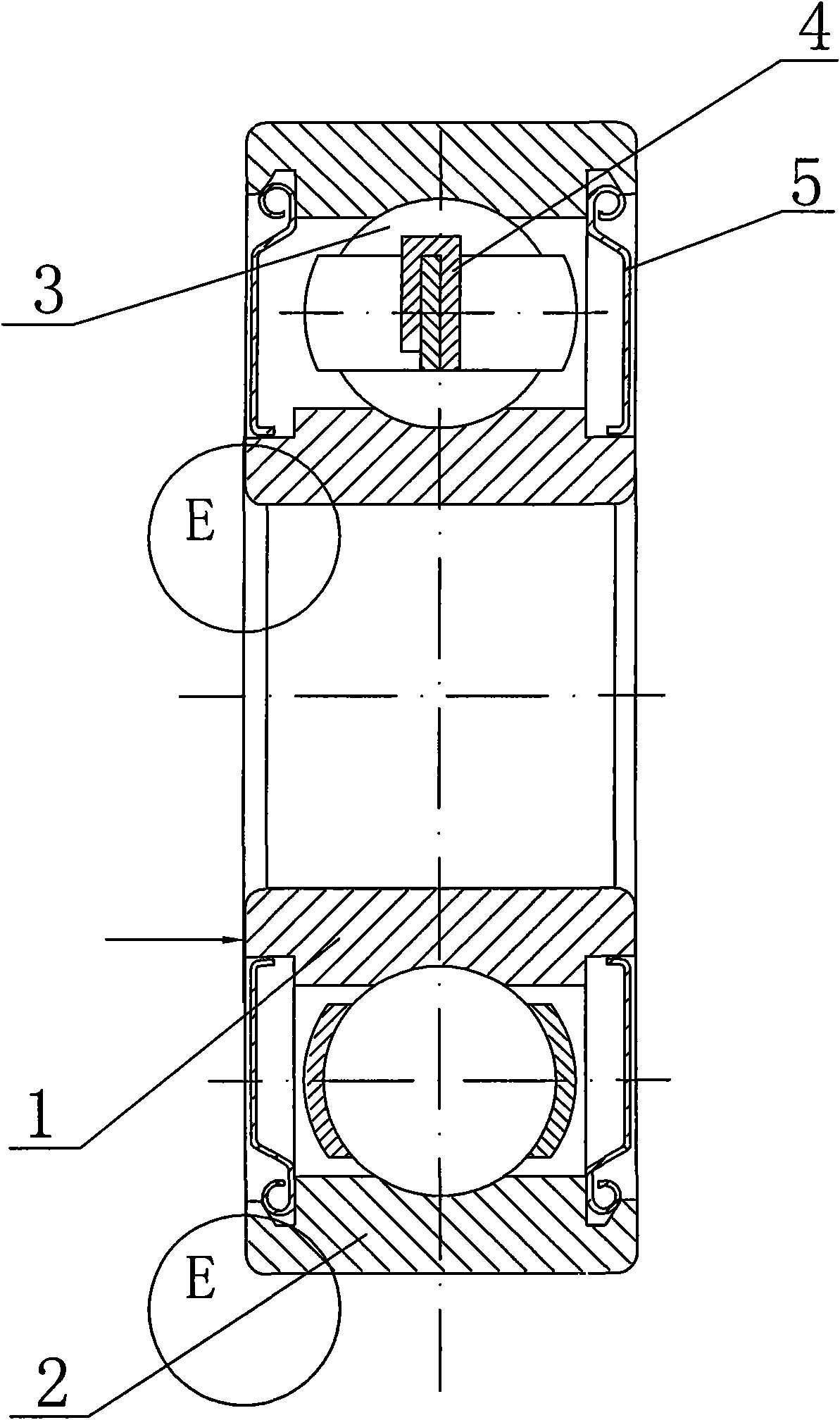 Processing method of tilted assembly angle bearing