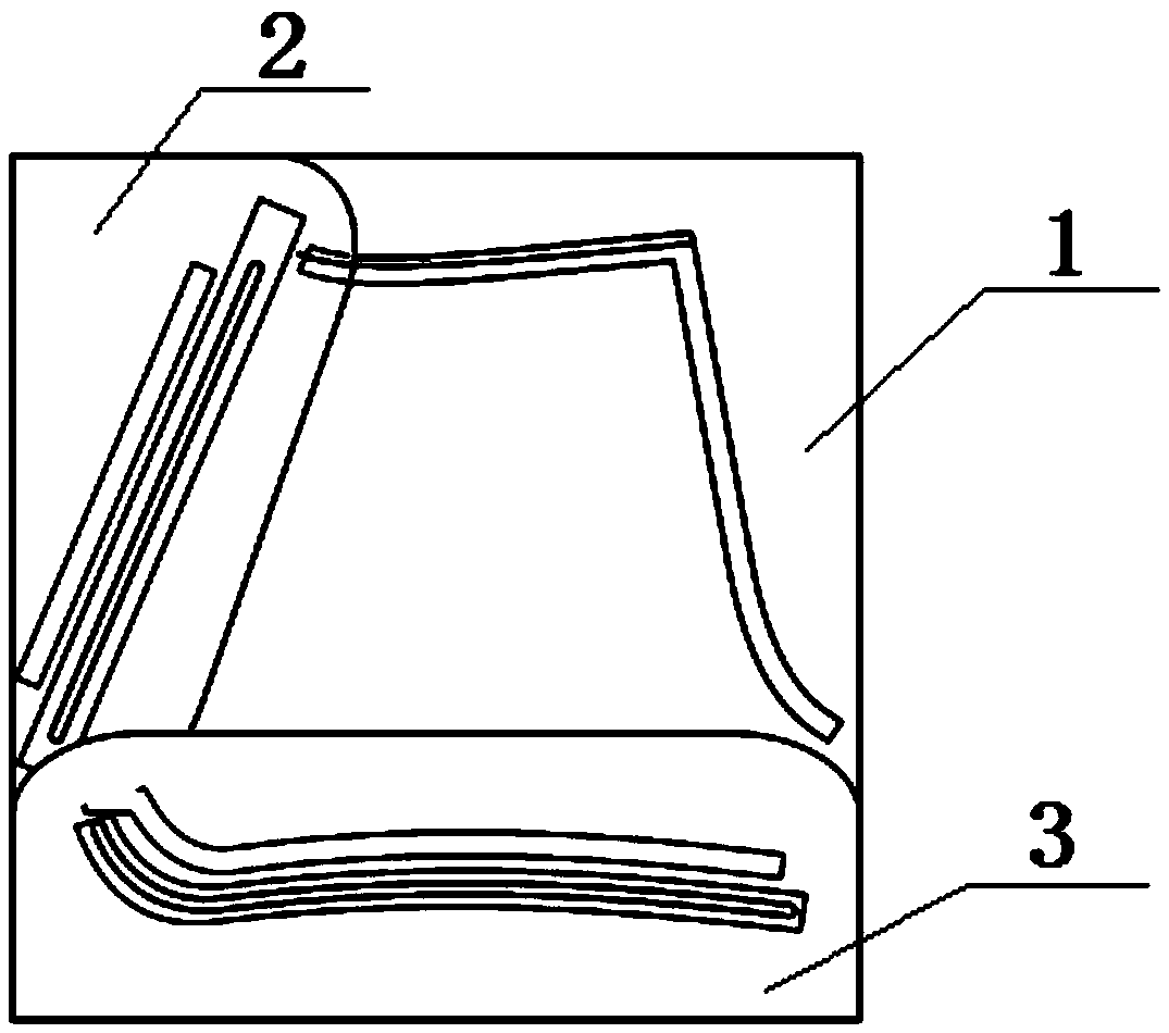 Folding sewing fixture of arc-hem style beach shorts