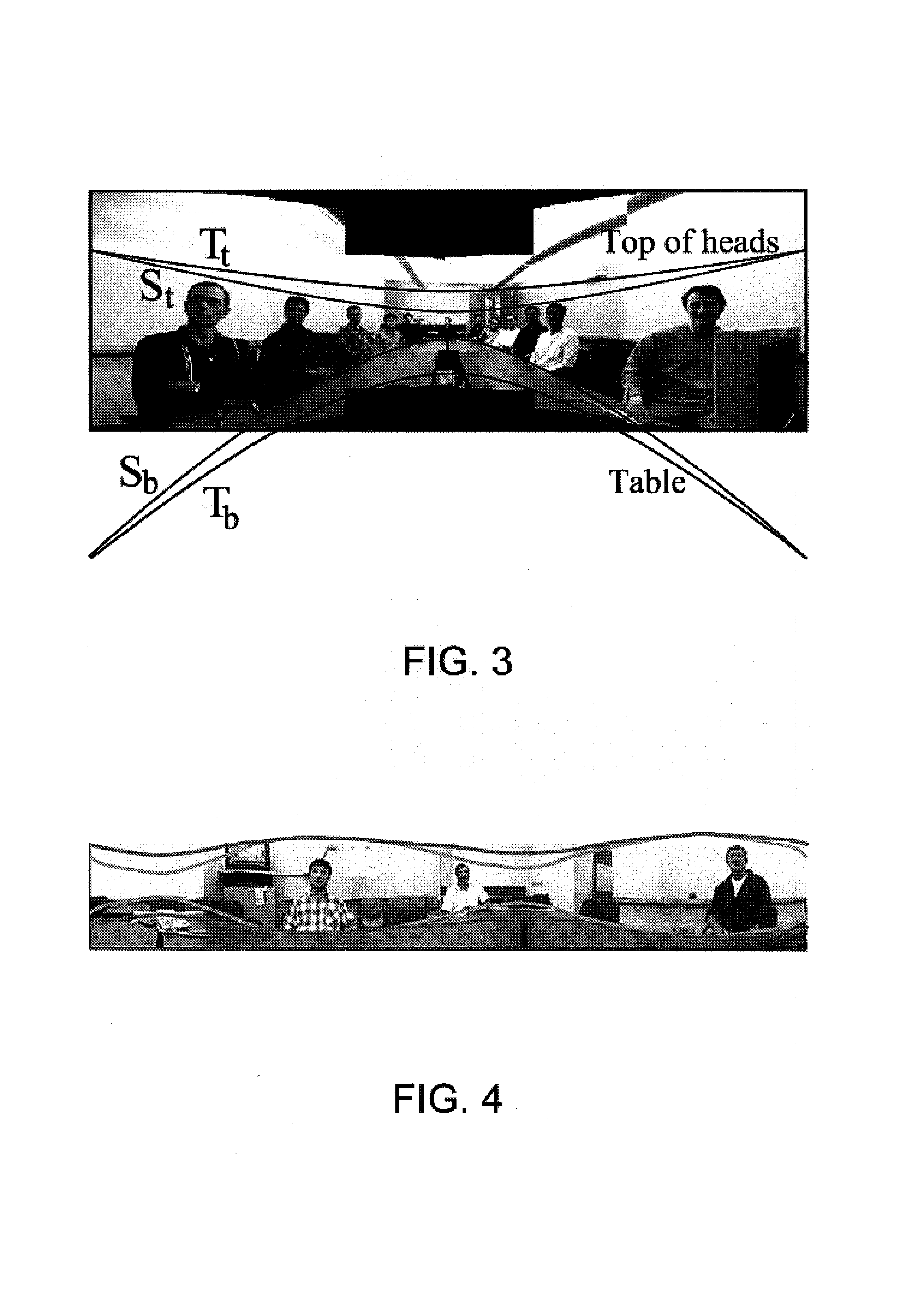 User interface for a system and method for head size equalization in 360 degree panoramic images