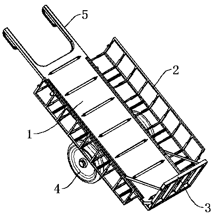 Material carrying device for constructional engineering