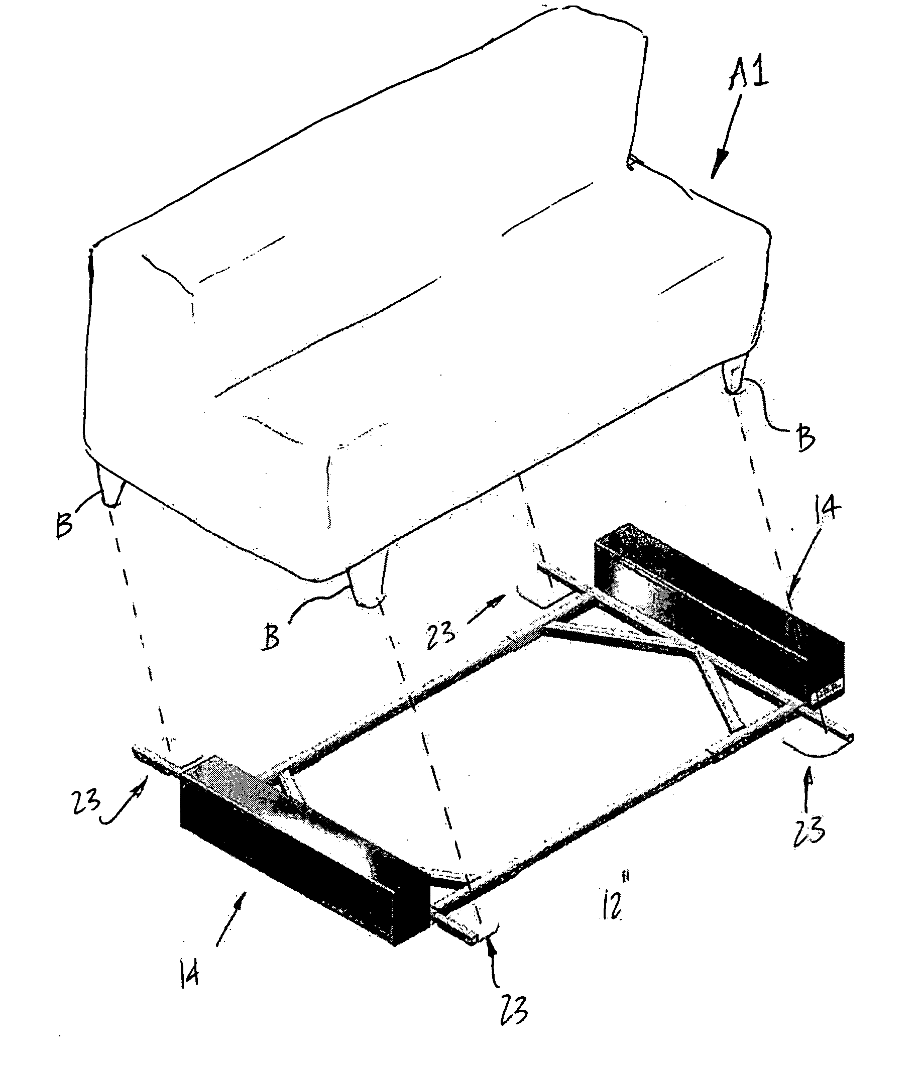 Actuated support platform for video system