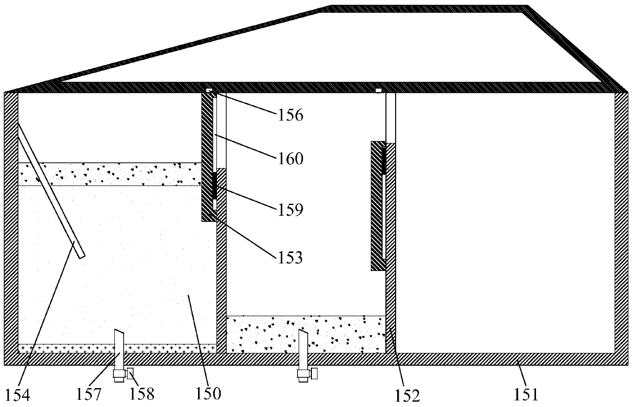 Oil-water mixture oil separation tank for swill separation and oil separation system thereof