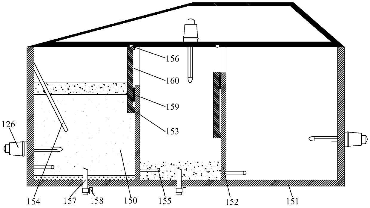 Oil-water mixture oil separation tank for swill separation and oil separation system thereof