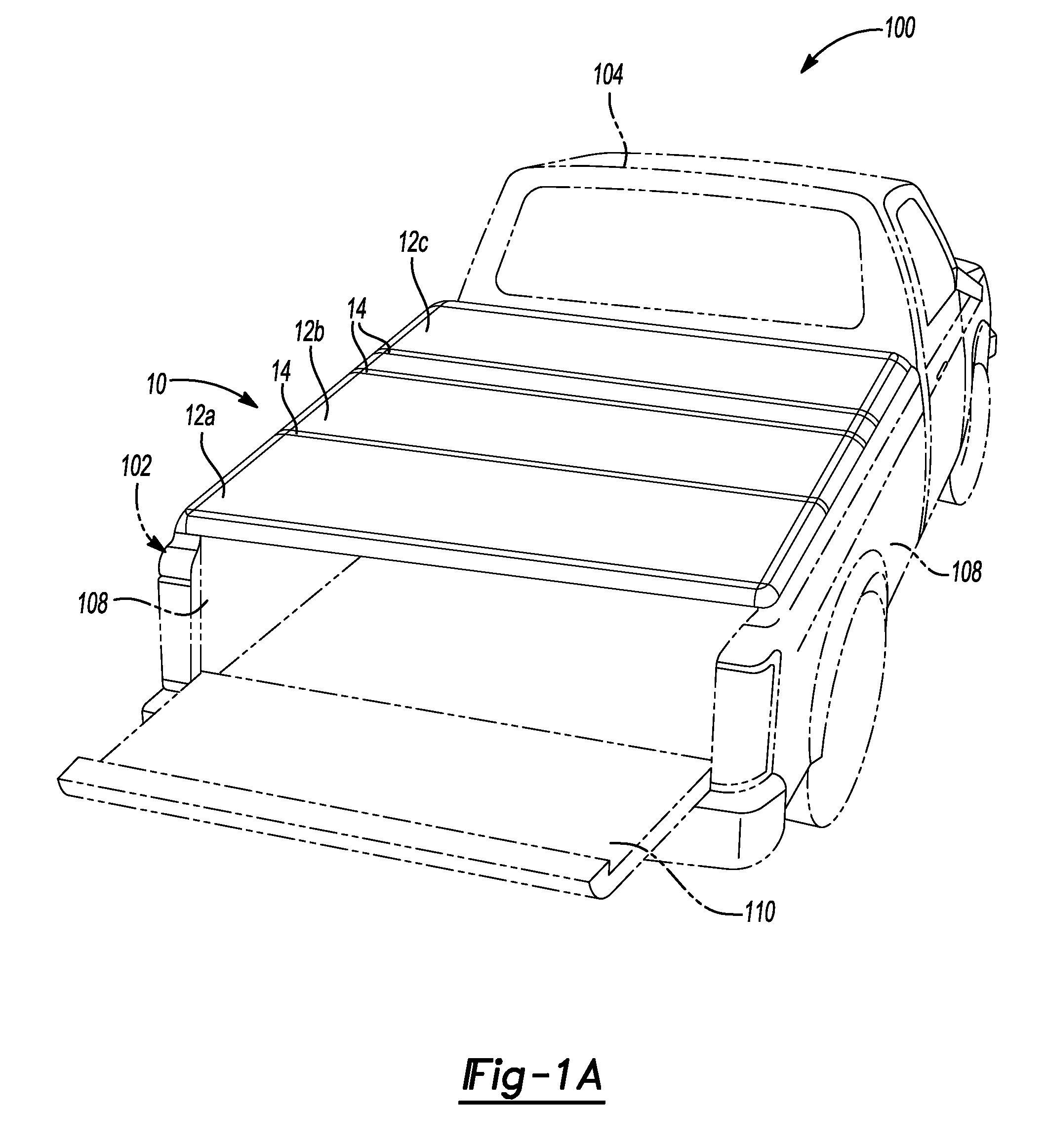 Tonneau panel locking feature