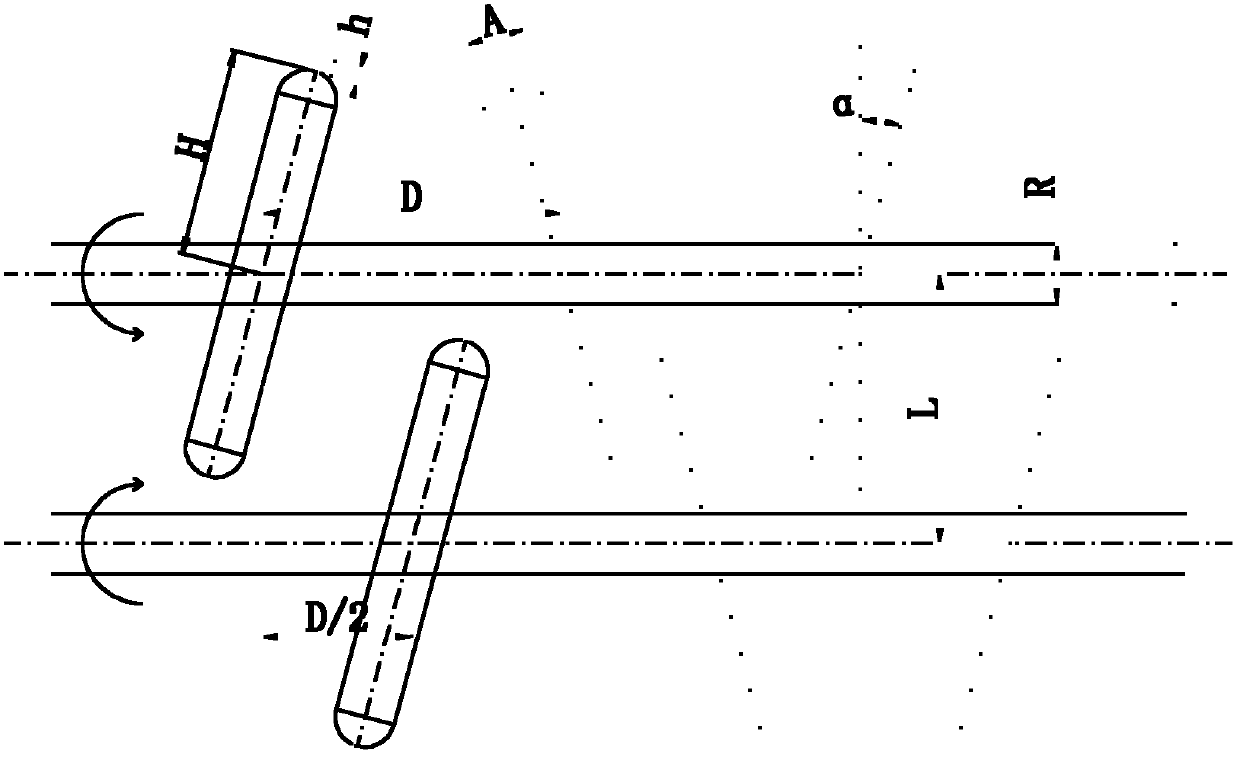 Rotating shaft having reverse oblique interleaving mutual cleaning-type rotating discs for sludge drying machine